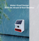 433MHZ Wireless Solar SIren Sound Light Flash Alarm Outdoor Alarm Horn for PGST GSM Home Security Alarm System Aimak Store