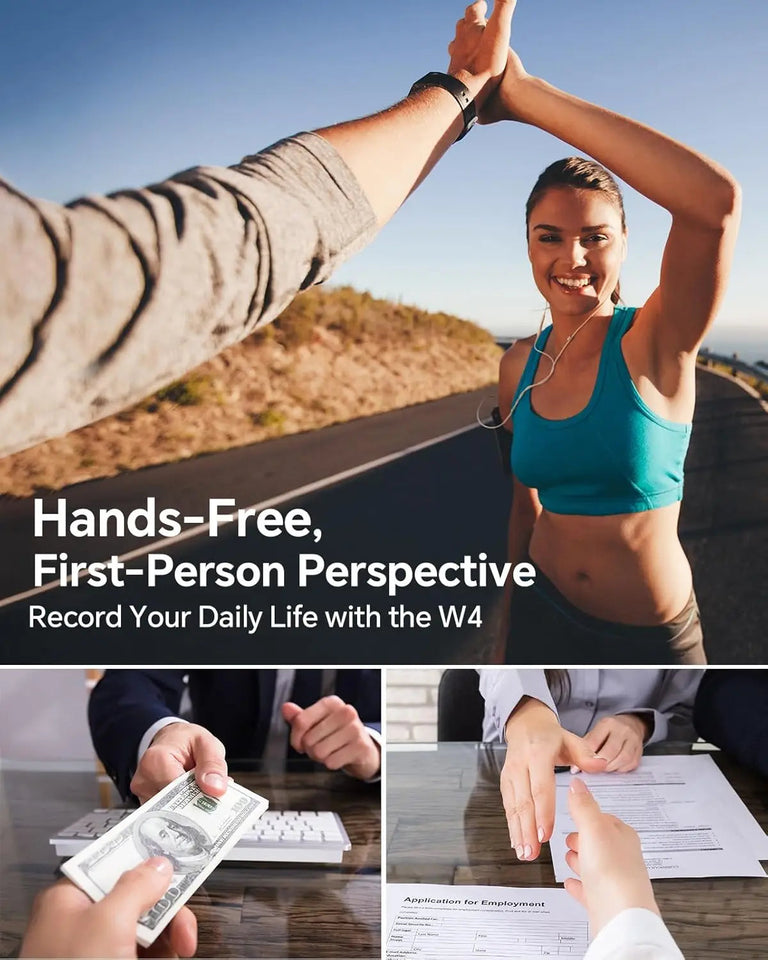 BOBLOV Wearable Cam Mini Body Camera W4 2K 360°Rotatable Clip & Magnetic Clip 2H Recording for Traveling Bike Cameras Aimak Store