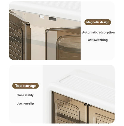 Multi functional kitchen storage rack, no drilling wall corner storage rack, multi-layer dust-proof storage cabinet box, wall mo