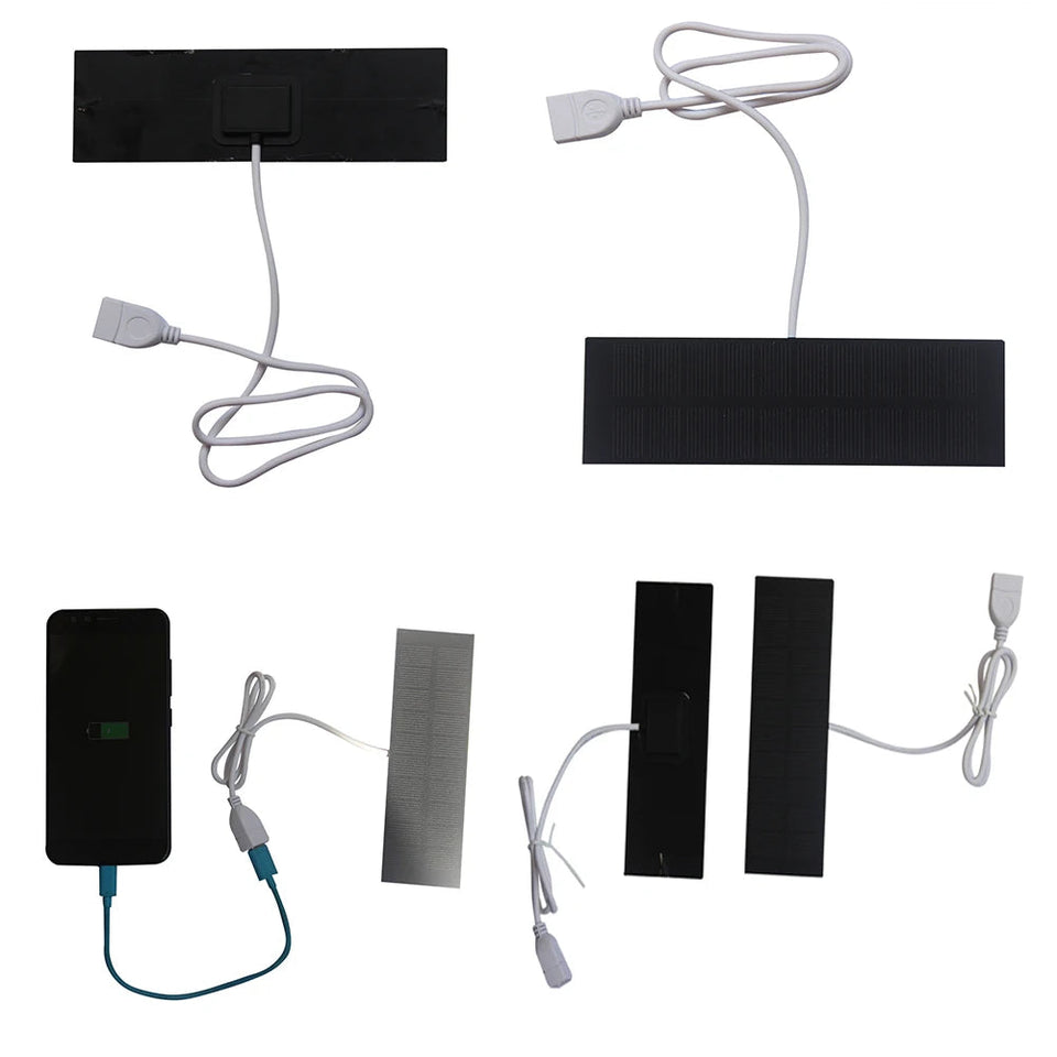 USB Solar Panel Charger Portable Battery Mobile Phone Charging Bank Charging Panel Solar Battery Charger for Phones Power Banks Aimak Store