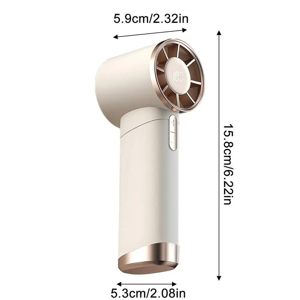 Handheld Fan Rechargeable Silent Small Handheld Fan Portable Personal Fan Quick Charging Personal Cooling Fan Small Personal Fan Aimak Store