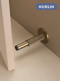 Nurlin Brass  Knurled Door Stops Bathroom Door Room Stopper Heavy Duty Floor Wall Mount Bumper Door Holder Catch Antique Brass Aimak Store