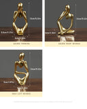 3pcs/set Abstract Thinker Statue Resin Sculpture Micro Thinker Figure European Office Home Decoration Accessories Aimak Store