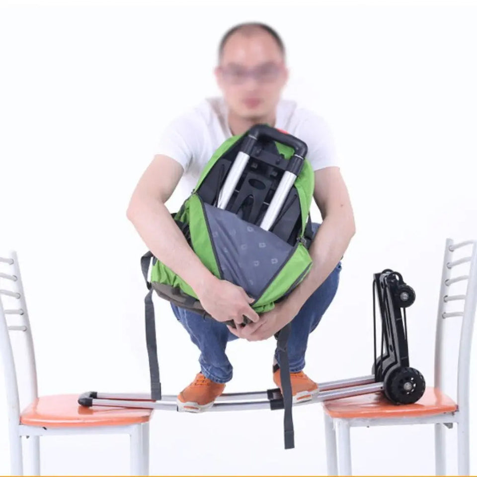 New Aluminum Alloy Plastic Garden Cart Lightweight Universal Vegetable Cart Black Shopping Cart Aimak Store