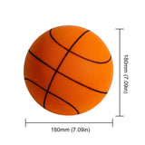 18cm Silent Basketball Quiet No Noise High Density Soft PU Foam Squeezable Ball Indoor Mute Bouncing Basketball Kids Sports Toys Aimak Store