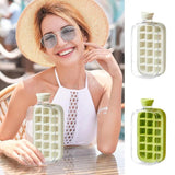 Portable  Silicone Freezer Ice Trays zero-contact pressure ice cube mold Whiskey Ice Cream Silicone Water Bottle Ice Cube Maker Aimak Store