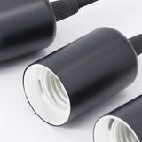 Linear Pendant Lights E27 Simple Black/white/silver 90-260v Bar Cafe Indoor Lighting Fixtures Decoration Hanging Lamp Restaurant Aimak Store