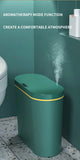 15L Aromatherapy Smart Sensor Trash Can Garbage Bin Electronic Trash Bin Narrow Toilet Rubbish Wastebasket for Home Kitchen Bath Aimak Store