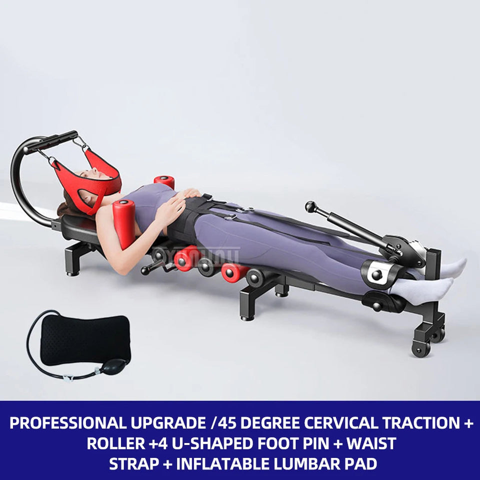 Lumbar Spine Stretcher Spinal Traction Home Height Increasing Fitness Spinal Traction Device Inverted And Soothing Bed Aimak Store