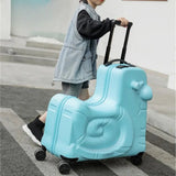 Cartoon children's trolley case Rideable Universal wheel children's travel password case Large capacity children's luggage Aimak Store
