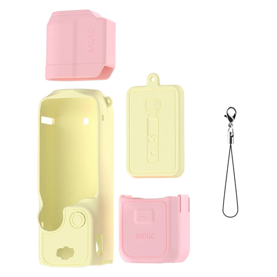 Case for DJI OSMO Pocket 3 Silicone Protective Cover Anti-Scratch Lens Cap Protector for Pocket3 Case Camera Shell Accessories Aimak Store