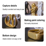 Contemporary Embrace Sculpture: Stylish Abstract Art Piece for Elegant Living Room & Home Decor Aimak Store