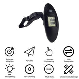 40kg/100g Digital Electronic Luggage Scale Portable Suitcase Scale Travel Bag Weighting Fish Hook Hanging Scale（Without Battery） Aimak Store