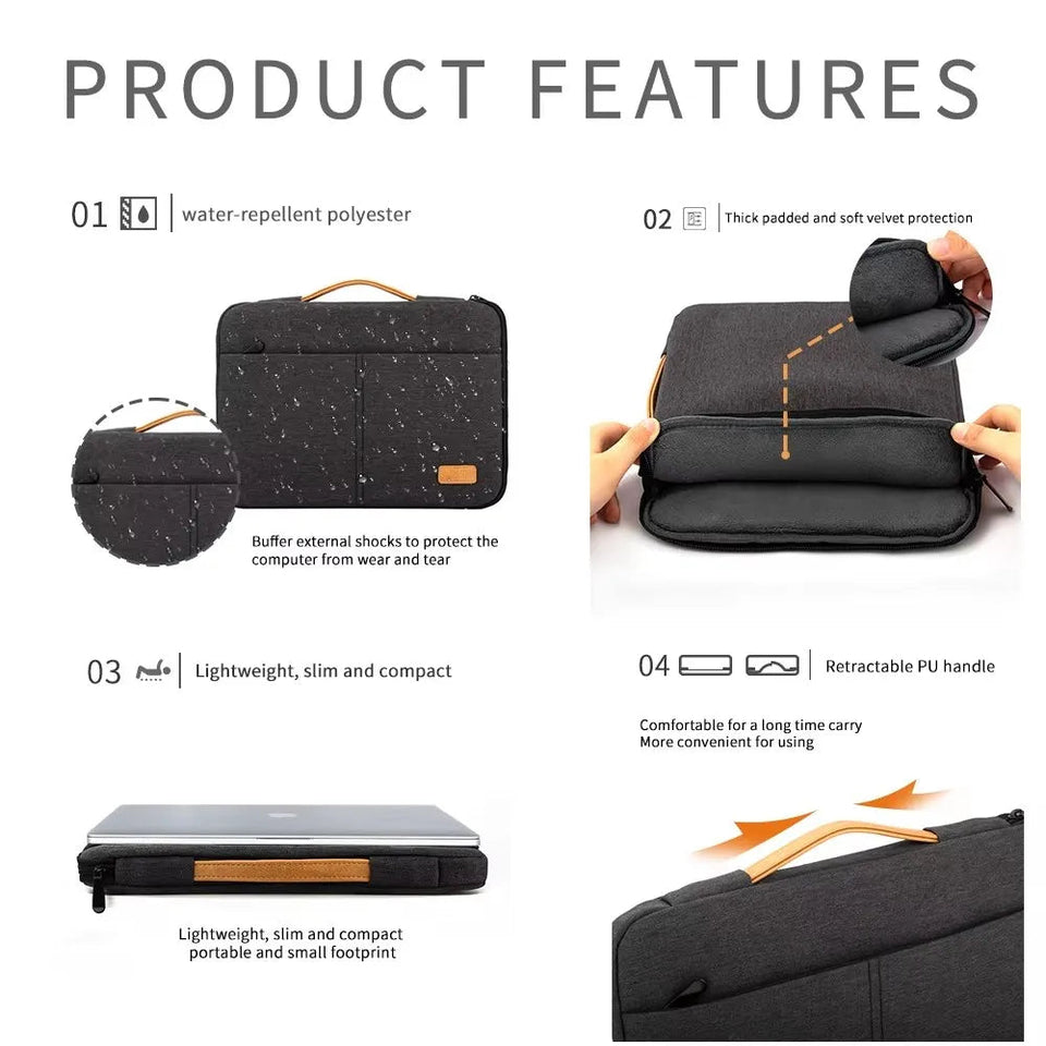 Computer Bag Laptop Sleeve Bag 14 15.6 Inch Notebook Pouch for Shockproof Computer Briefcase for Business Travel Laptop case Aimak Store
