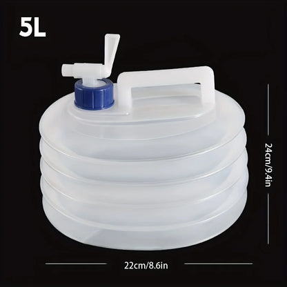 Outdoor Folding Square Water Bag, Car Portable Thickened Bucket, Field Drinking Water Storage Tank