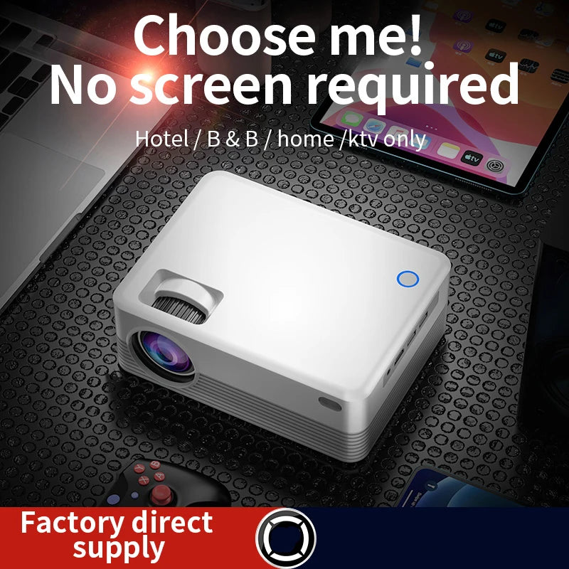 Salange P35 Android 10 Projector WIFI Portable MINI Video Beamer Smart TV 1280*720dpi for Game Movie Home Cinema 1080P 4K Video Aimak Store