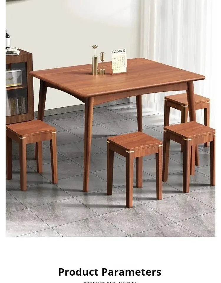 Decorative Wooden Stool Dining Chair Multifunctional Portable Benches Small Furniture Kitchen Meble Ogrodowe Chairs Luxury Aimak Store