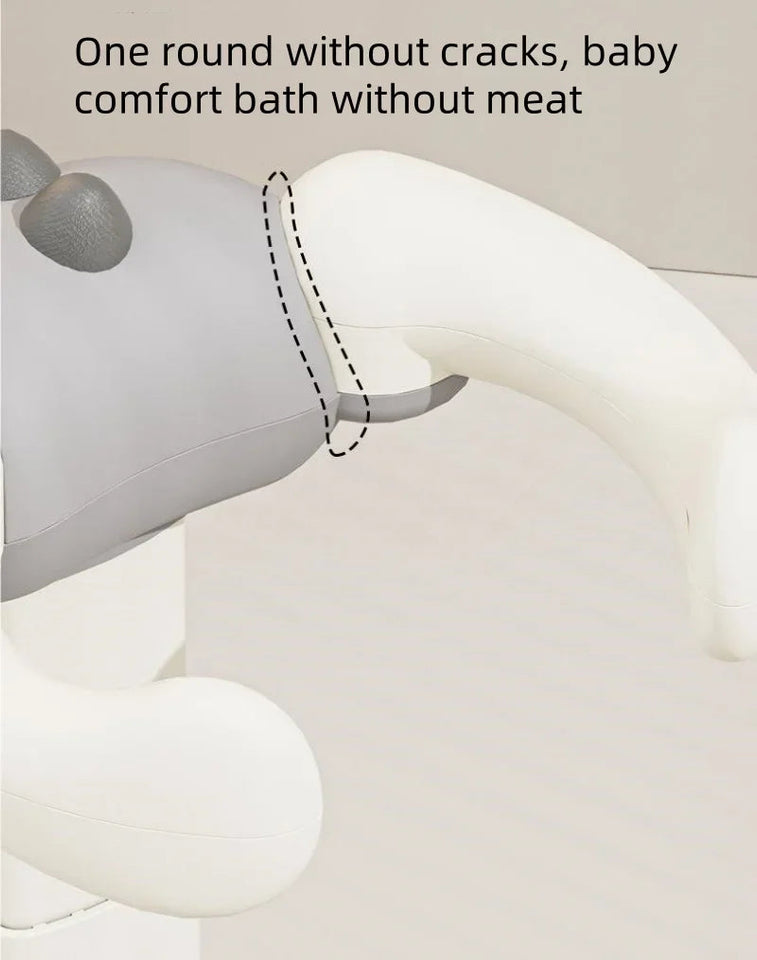 Baby standing bath for 6-24 months with adjustable height stand baby washing butt armrest stand baby standing bath table Aimak Store