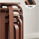 Bamboo Dining Stools Resin Rattan Woven Makeup Chair Stacking Storage Kitchen Seat Stable And Load-bearing Restaurant Furniture Aimak Store