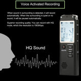 16GB/32GB/64GB Voice Recorder USB Professional 96h Dictaphone Noise Reduction Digital Audio Voice Recording with WAV,MP3 Player Aimak Store
