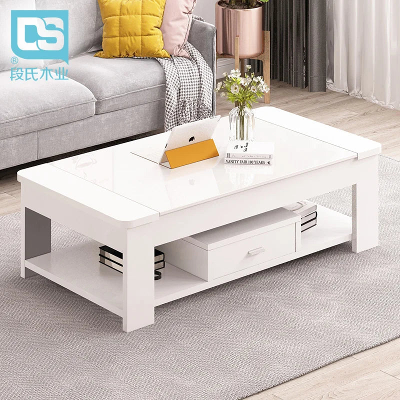 Nordic coffee table, simple modern tempered glass living room, easy to create office living room Aimak Store