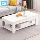 Nordic coffee table, simple modern tempered glass living room, easy to create office living room Aimak Store