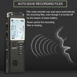 16GB/32GB/64GB Voice Recorder USB Professional 96h Dictaphone Noise Reduction Digital Audio Voice Recording with WAV,MP3 Player Aimak Store