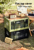 UFORU Outdoor camping storage box Car trunk organizer Car multilayer thickened with cover picnic storage folding box Aimak Store