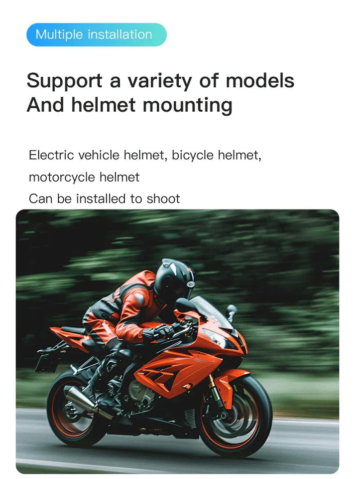 4K FHD 1080P Outdoor Sports Camera In Helmet Motorcycle Bike Sport Mini Filming Bicycle Action Body Cam And Video Recording Aimak Store