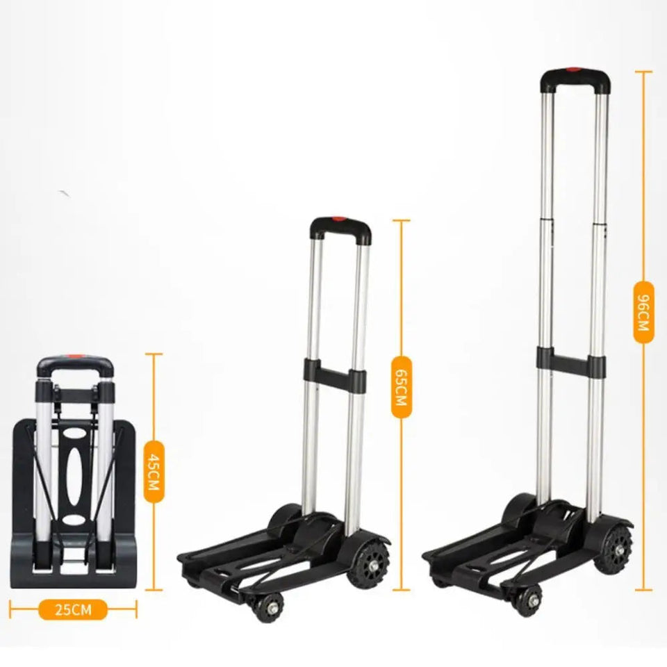 New Aluminum Alloy Plastic Garden Cart Lightweight Universal Vegetable Cart Black Shopping Cart Aimak Store