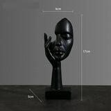 Resin Abstract Mask Statues European Miniature Figurines for Interior Home Office Study Desktop Figure Ornament Decor Gift Aimak Store