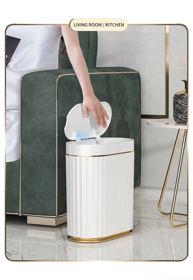 7L/9L Smart Trash Can Electronic Automatic Smart Sensor Garbage Bin Household Toilet Waste Garbage Can for Kitchen Bathroom Aimak Store