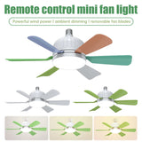 40W Socket Fan Light bombilla con ventilador de techo Smart Remote Control Ceiling Led Bulb E27 Lamp For Bedroom Living Room Aimak Store