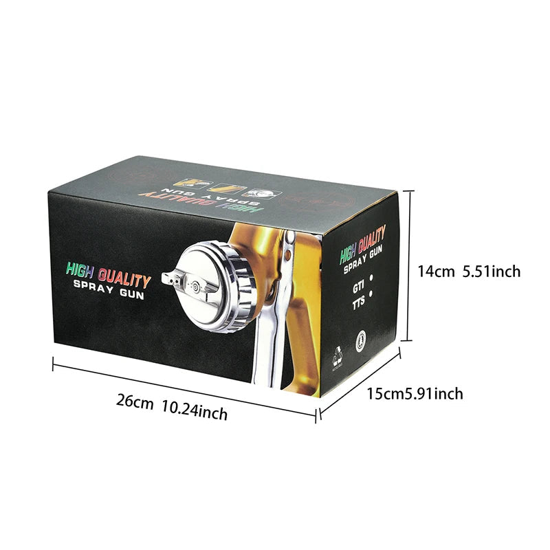 Professional Spray Gun 1.3mm HVLP Paint Gun GTI Pro Lite 600cc Spray Gun Sprayer For Car Furniture Primer Arnish And Top Coat Aimak Store
