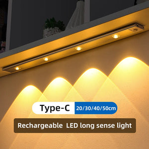 LED Motion Sensor Wireless Ultra Thin Night Light USB LED Wine cooler Light For Kitchen Cabinet Bedroom Wardrobe Indoor Lighting Aimak Store