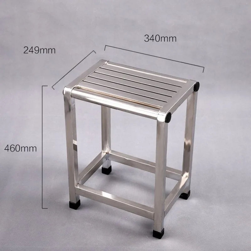 Multi-size Stainless Steel Stool Bathroom Thickened Foot Stool Home Factory Console Use Multifunctional Furniture Mueble Aimak Store