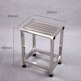 Multi-size Stainless Steel Stool Bathroom Thickened Foot Stool Home Factory Console Use Multifunctional Furniture Mueble Aimak Store