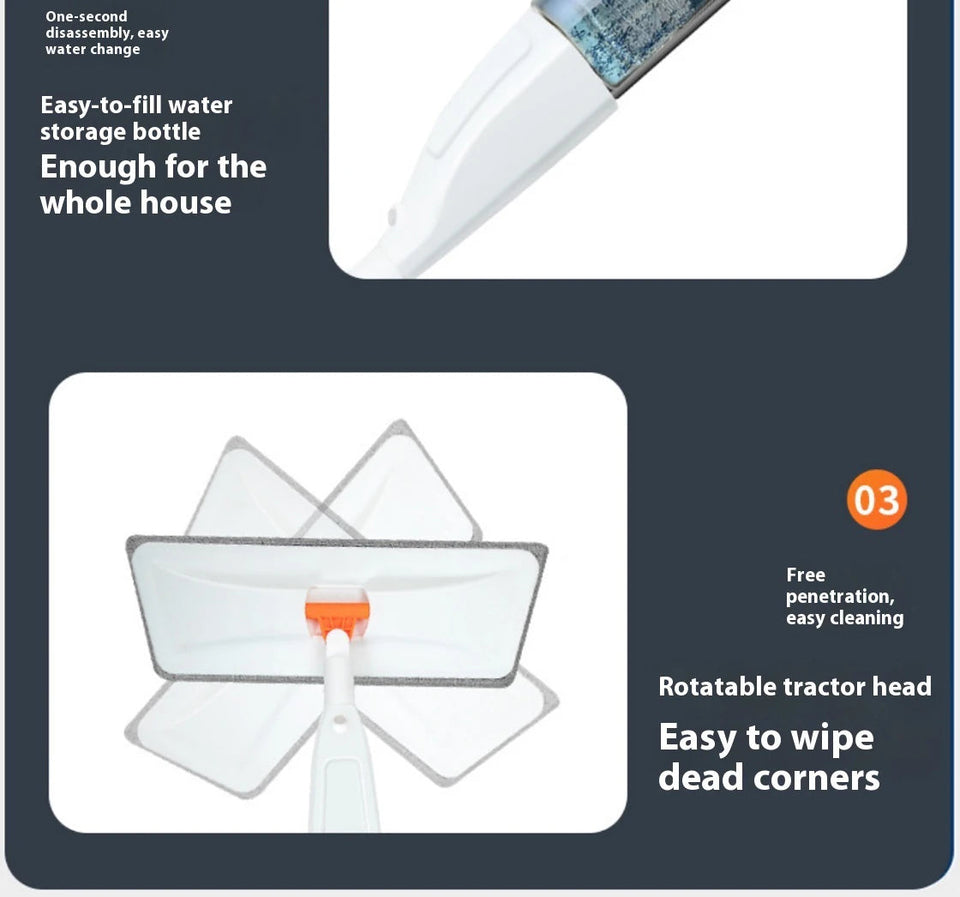 Spray Mop Broom Set Magic Flat Mops For Floor Home Cleaning Tool Brooms Household With Reusable Microfiber Pads Rotating Mop Aimak Store