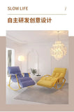 Rocking Chair Folding Nordic Balcony Lazy Chair Adult Leisure Technology Cloth Rocking chairs Sofa Bedroom Garden Lounge Seat Aimak Store
