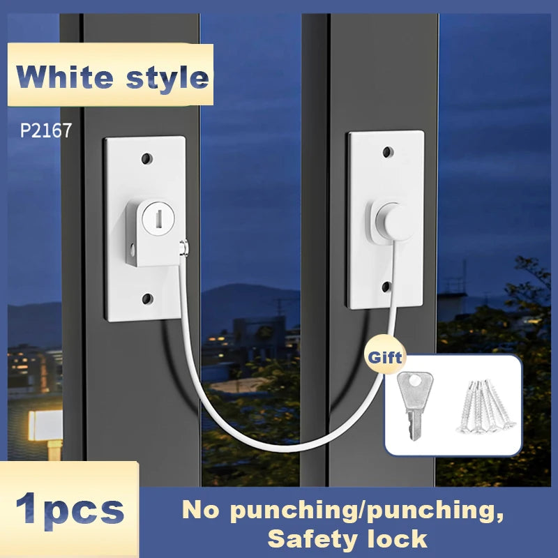 Safety lock Door and window,Fridge Lock,Traceless Adhesive No Drilling,Child Safety Cabinet Locks,for Fridge,Cabinet Locks, Draw Aimak Store