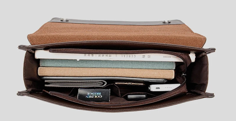 Leather Executives Briefcases For Men Designer Business Tote Bag Wallet Handbag Shoulder Ipad Square Side Crossbody Bag Document Aimak Store
