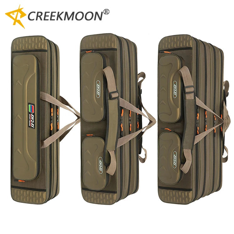 NON-Foldable 2/3/4 Layer Fishing Rod Tackle Bag 80/100/120/130CM Multifunctional Fish Reel Lure Line Tools Storage Case Gear Aimak Store