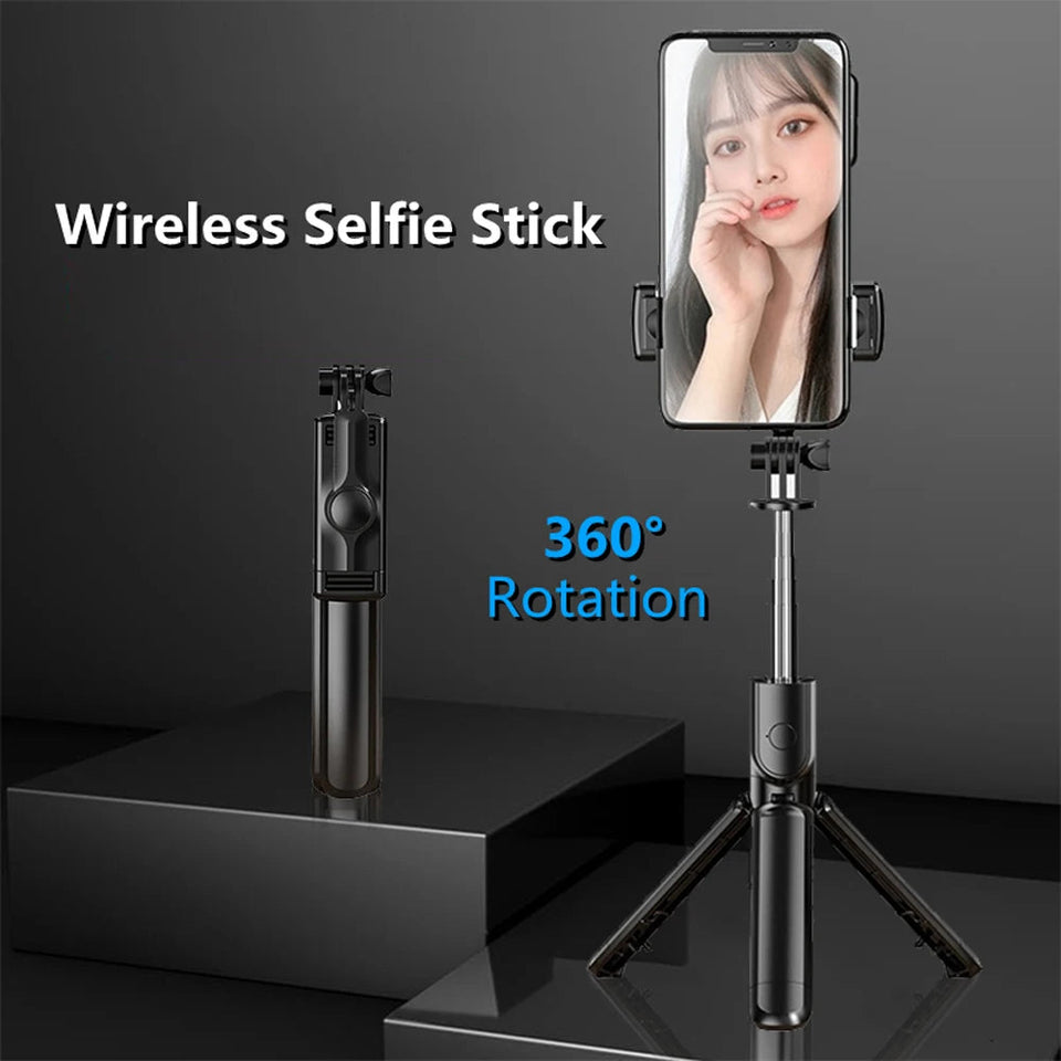 Wireless Bluetooth Selfie Stick Foldable Portable Tripod with Fill Light Shutter Remote Control for Android iPhone Smartphone Aimak Store