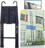 DayPlus 3.2-6.2M Telescopic Ladder with Roof Hook Kit Aluminium Portable Multi-Purpose Folding Portable Heavy Duty Extendable Aimak Store