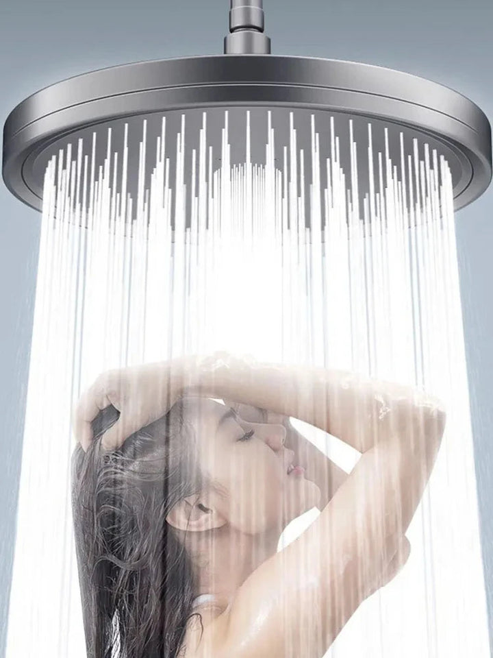 New 230mm Big Panel Showerhead 6 Mode Supercharge Rainfall Shower Head High Pressure Top Rain Shower Faucet Bathroom Accessories Aimak Store