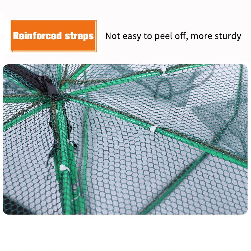 Mesh for Fishing Crayfish Net Foldable Crayfish Catcher Casting Fish Network Crab Trap Catchers Cage Network Fishing Accessories Aimak Store