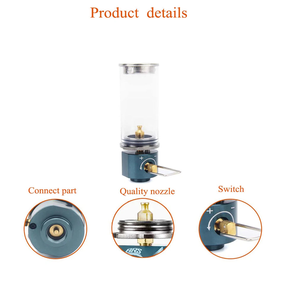 Dreamlike Candlelight Lamp Mini Windproof Candle Lamp Gas Burner Stove Outdoor Camping Lights Tent Lighting Equipment BRS 55 Aimak Store