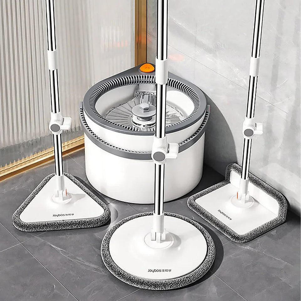 Joybos Clean Dirty Separation 360 Spin Mop Bucket Set and Wringer with Three Types Mop Heads mops clean floor Aimak Store