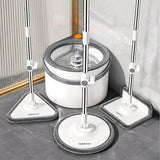 Joybos Clean Dirty Separation 360 Spin Mop Bucket Set and Wringer with Three Types Mop Heads mops clean floor Aimak Store