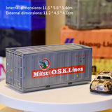 New Container Mini Iron Box Small Container Model Storage Box Creative Desktop Ornament Storage Rack Multi-Functional Metal Box Aimak Store